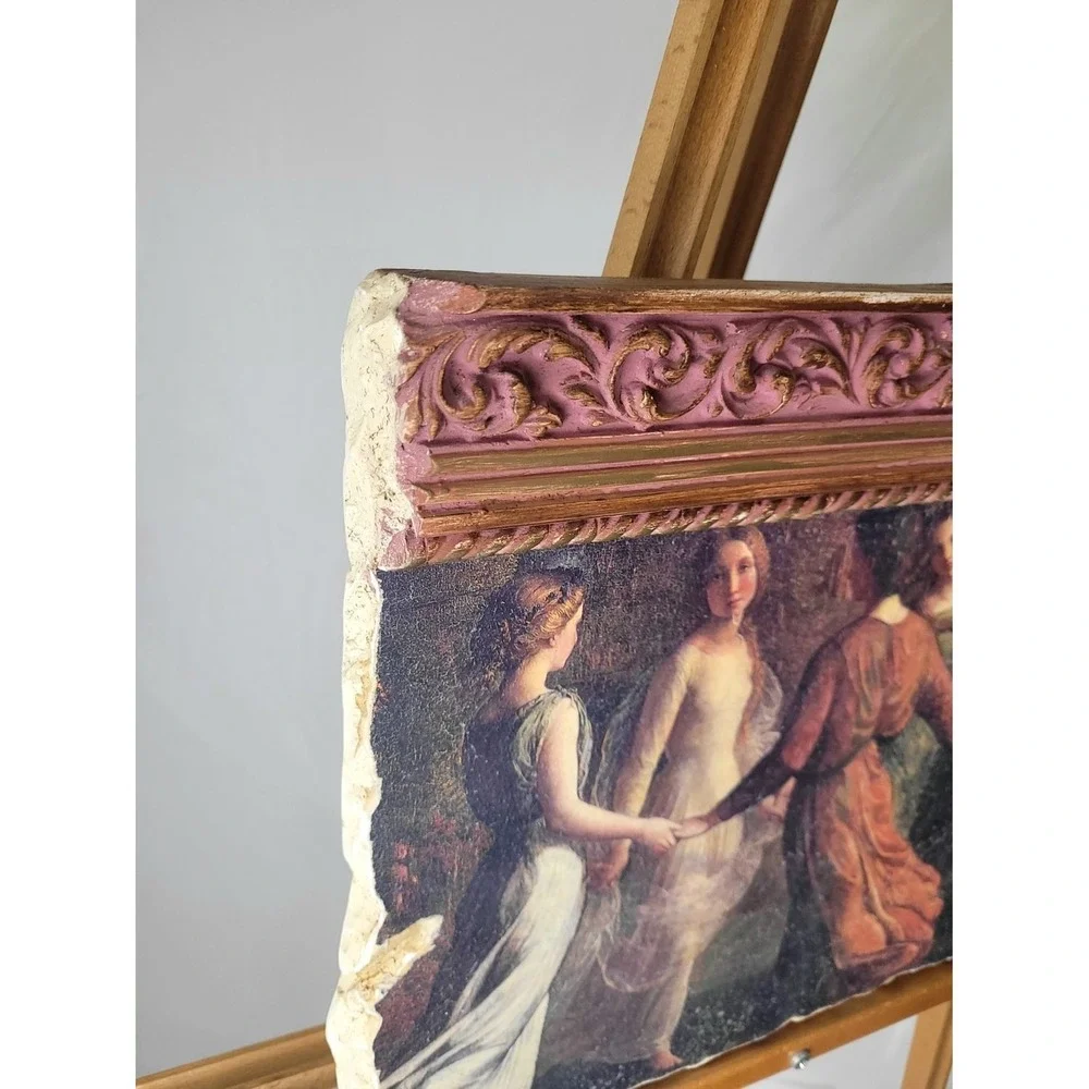 Fresco MasterPieces‎ Janmot Rays of Sunlight Dancers Wall Art Fragment Pink Gold